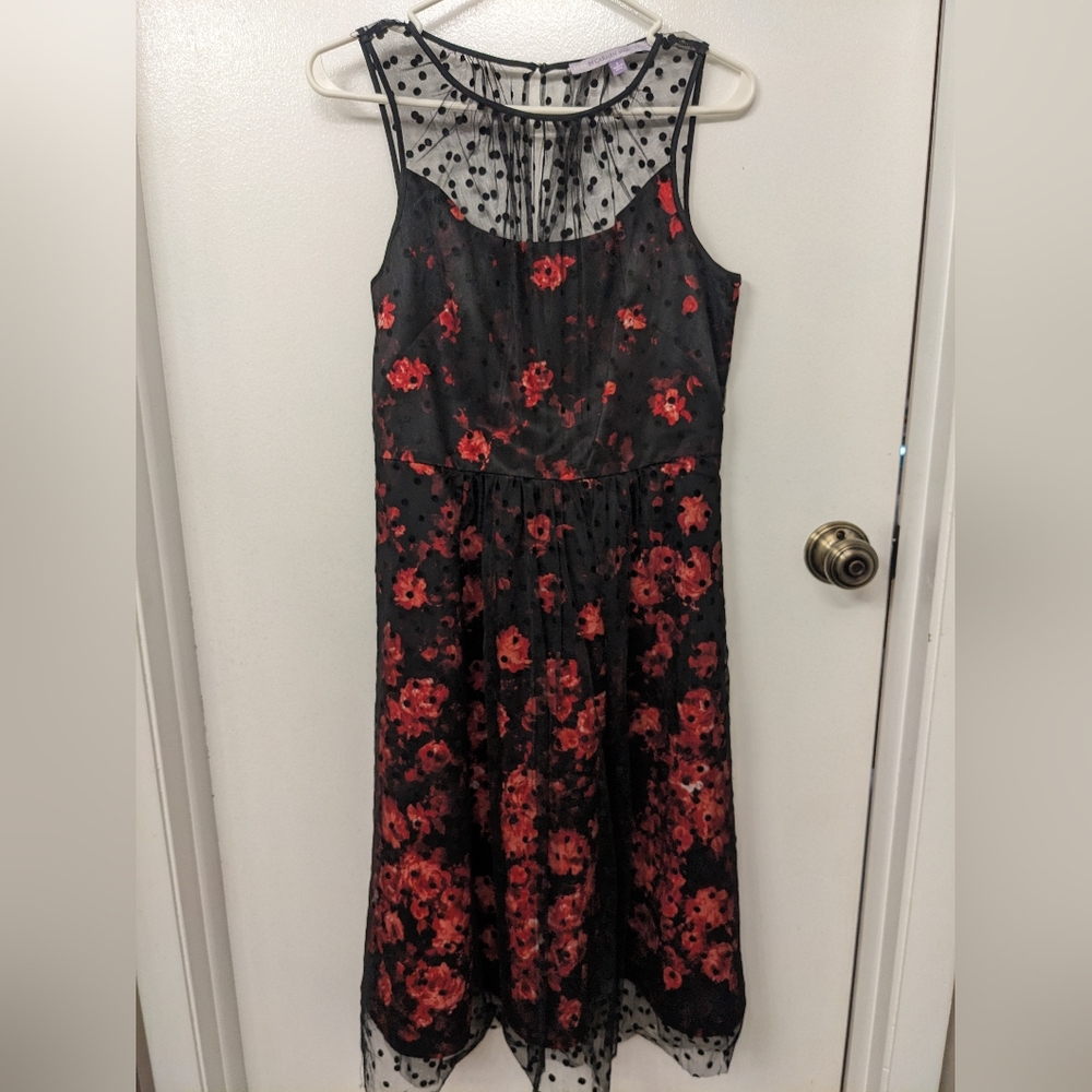 Elegant Floral Sleeveless Dress